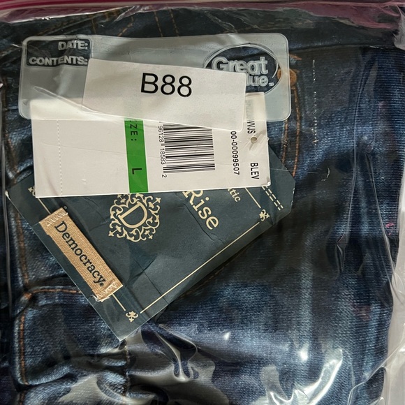 Democracy Skyrise Sublimated Jogger Pants Women’s Sz L Ab Technology Pull On NWT - Picture 14 of 15